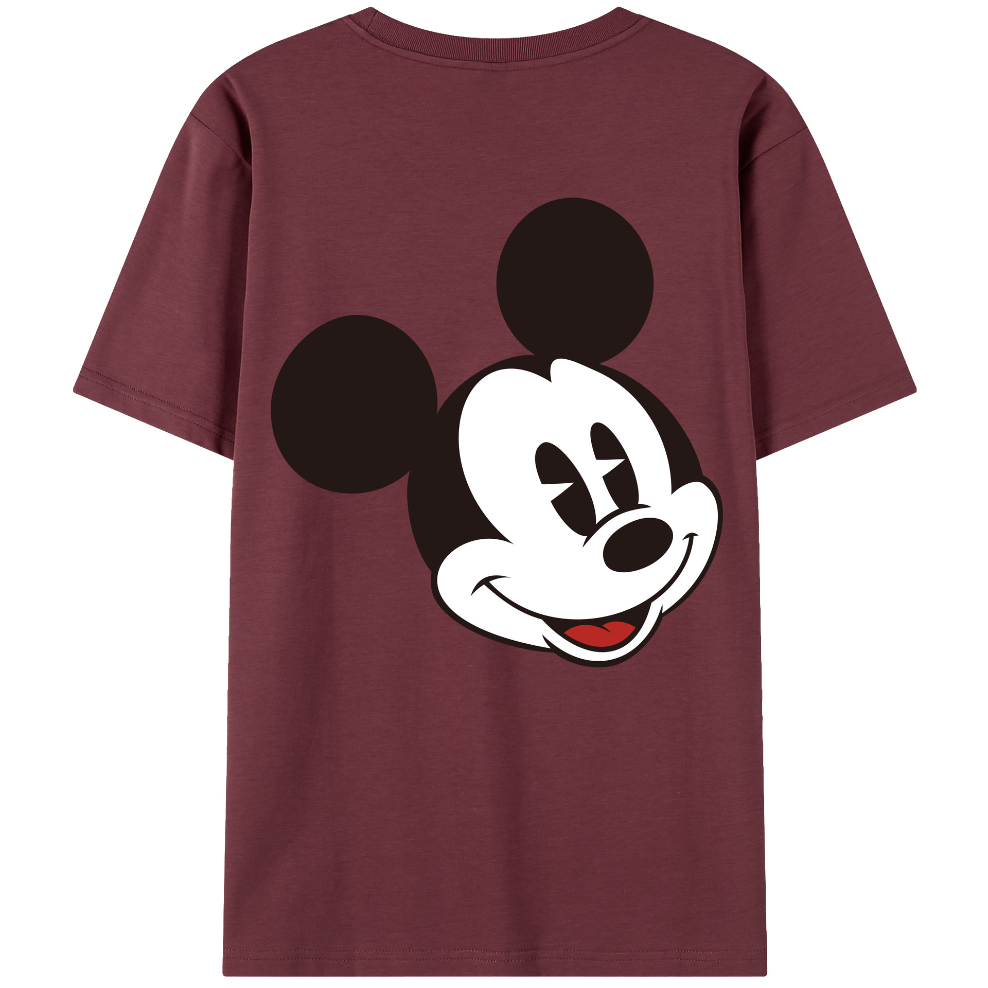 （画像用） ミッキーマウス Mickey Mouse 綿100％半袖Tシャツ（背面プリント）